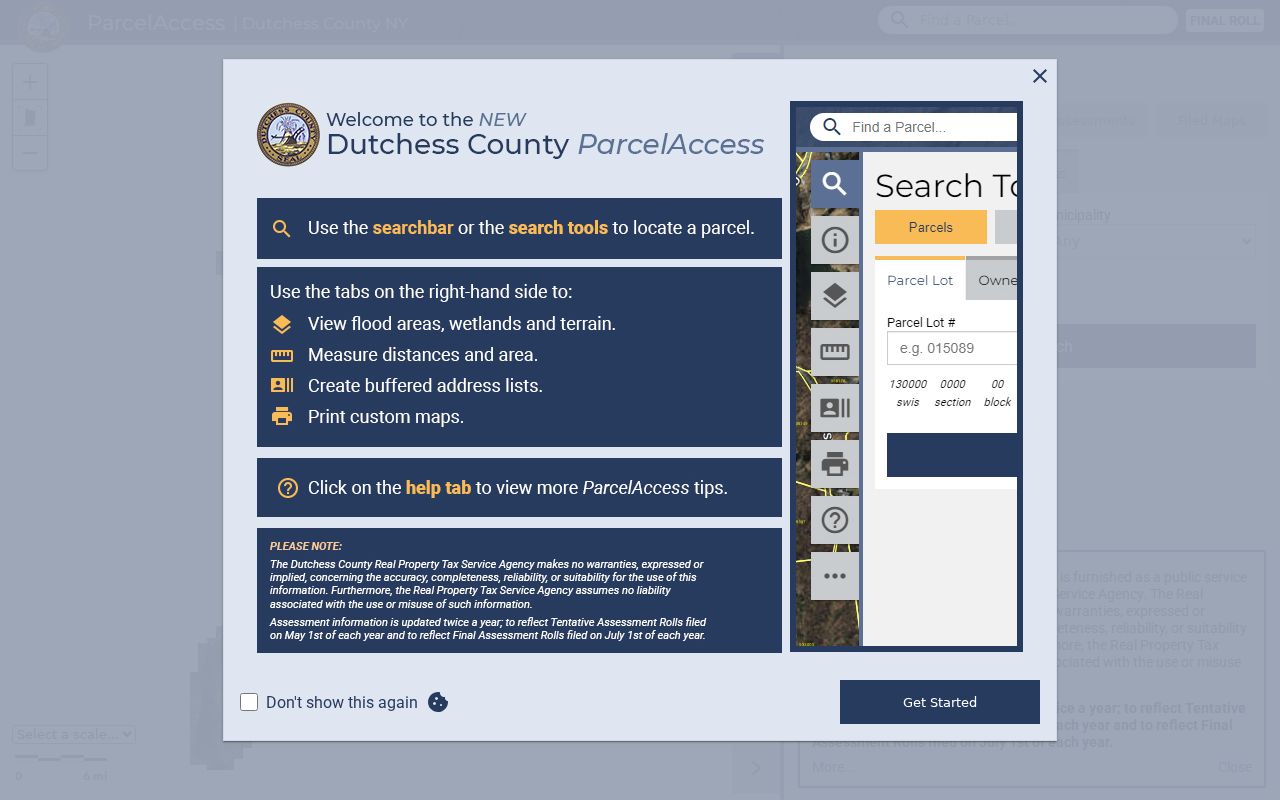 East Fishkill street directory Dutchess County ParcelAccess map and parcel search