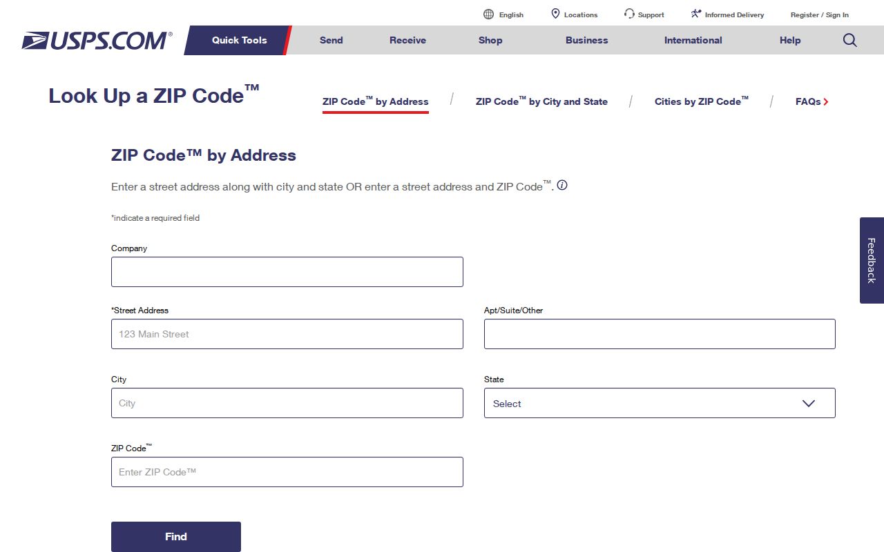 East Fishkill ZIP code directory research using the USPS address lookup